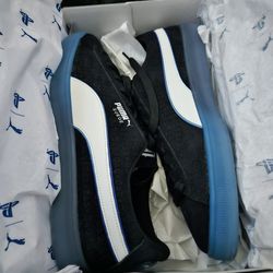 Playstation Puma Size 13 Black Lows Brand New Suede Shoes