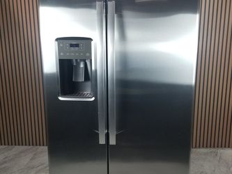 GE 25.3 Cu. Ft. , Multi-Level Drawers, Enhanced Shabbos Mode Capable, Frost Guard Standard Depth Side-by-side Refrigerator (GSS25GYPFS-D-2499)