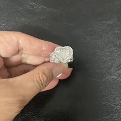 925 Sterling Silver Heart ❤️ Ring.