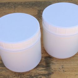 White Plastic Containers 
