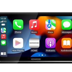 JVC KW-M56BT Apple CarPlay Android Auto Multimedia Player w/ 6.8" Capacitive Touchscreen, Bluetooth Audio and Hands Free Calling, MP3 Player, Double D