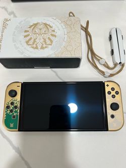 OLED Nintendo Switch Legend of Zelda Special Edition Console with Dock and Accessories