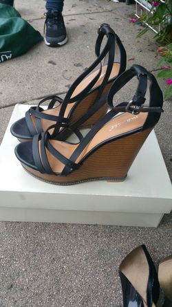 Black wedges size 8 1/2