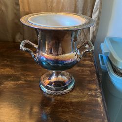 Spring Flower, Silver Plated Vase, Made By Rogers And Son Of