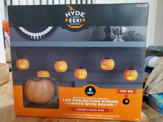 MOTION ACTVATED PUMPKIN LED LIGHTS WITH SOUND