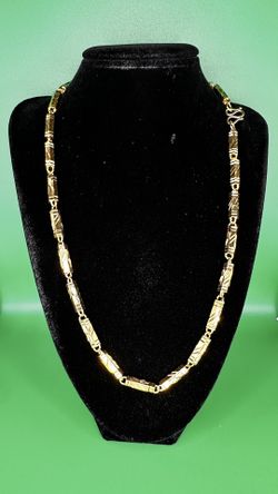 24 Karat Gold Hexagonal Chain