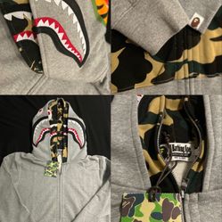 Bape Hoodie Double hood camo 
