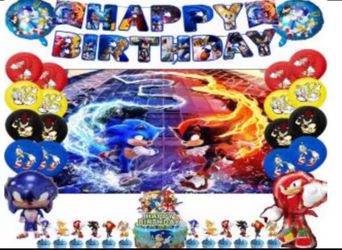 Sonic the Hedgehog 3 birthday party decorations supplies.