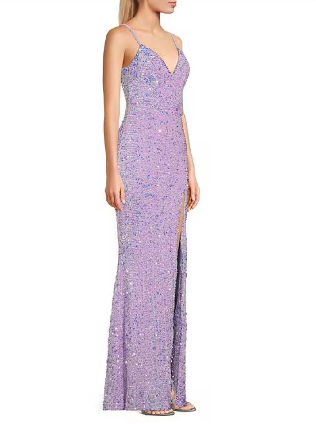 Sparkly Light Purple Prom Dress
