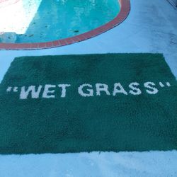 4.7ft X 6.7ft Wet Grass Green Shag Plush Area Rug