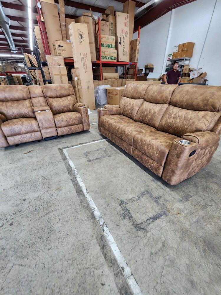 2pc Sofa And Loveseat New New $1299 Or $10down