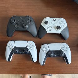 XBOX Elite Controllers And PS5 Controllers