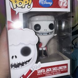 Disney Nightmare Before Christmas Santa Jack Skellington Funko Pop