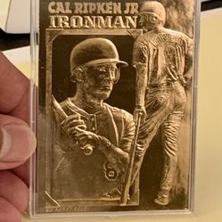 Cal Ripken Jr 23kt All Gold Foil Trading Card