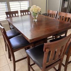 Tall Ashley Dining/Kitchen table with 8 Chairs!