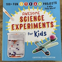 Awesome Science Experiments for Kids Book | Hands-On STEM Activities | Like New