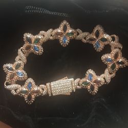 Rose Gold Moissanite Bracelet 