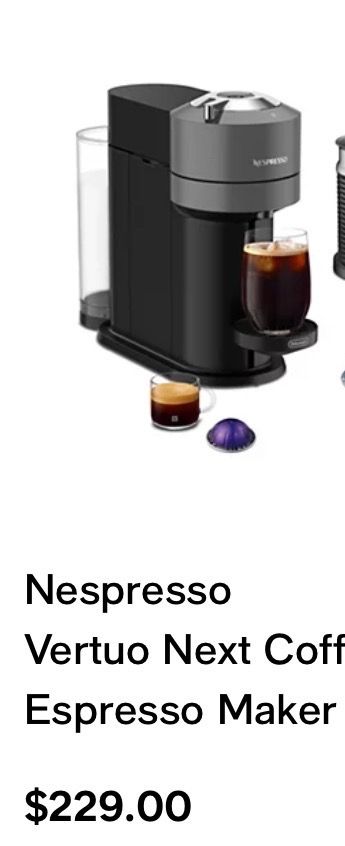 Nespresso machine vertuo