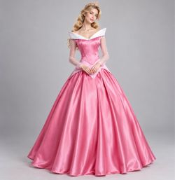 Sleeping Beauty Aurora Princess Costume Gown S-M-Xl