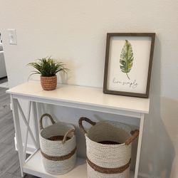 White Console Table