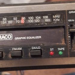KRACO AM/FM Stereo Cassette Player With Graphic Equalizer 