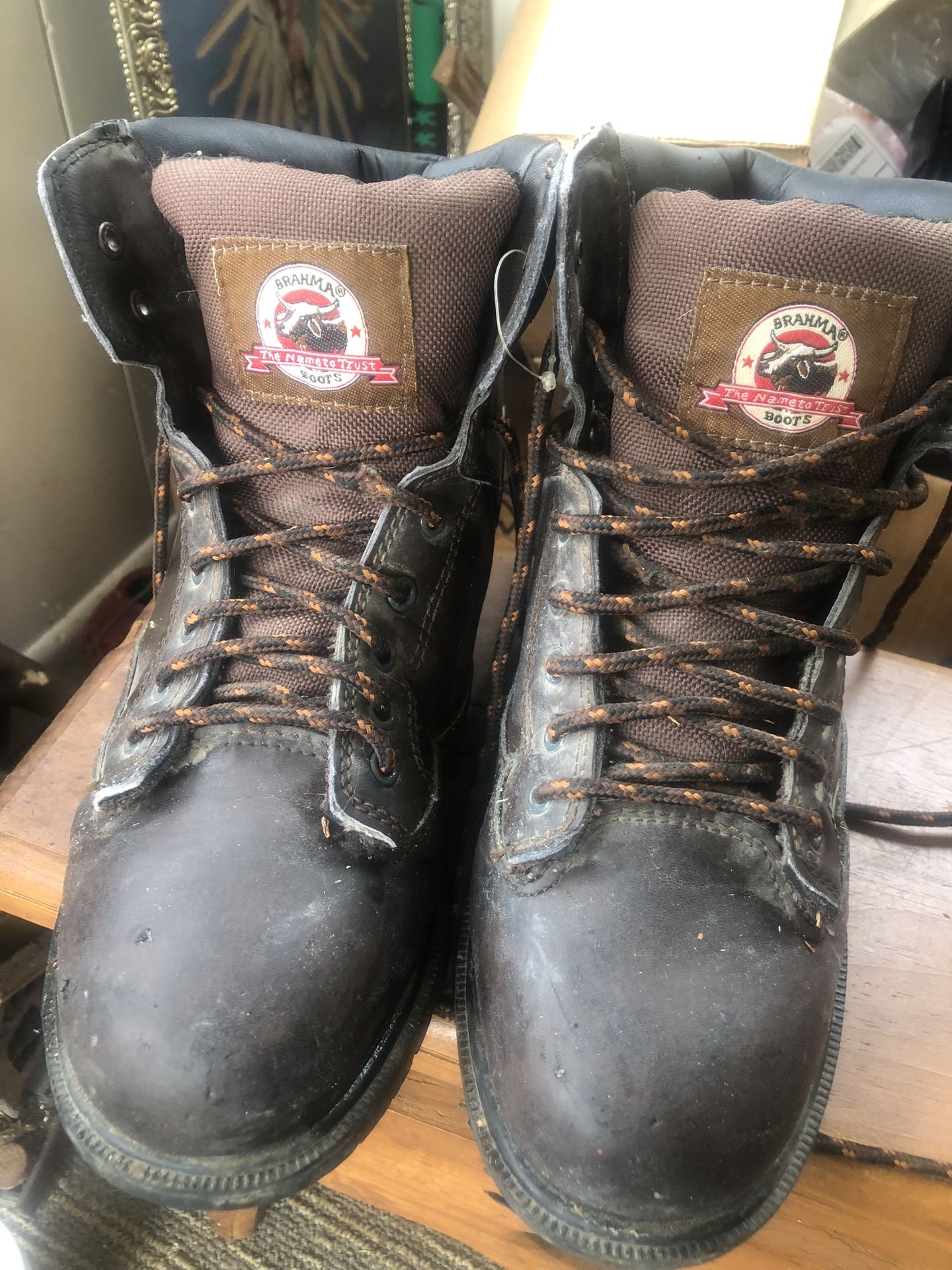 BRAHMA Steel Toe Work Boots