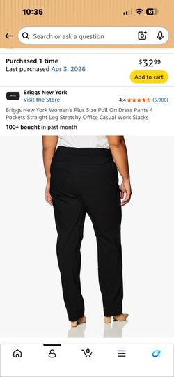 Dress Pants - Briggs - New 18 Plus size