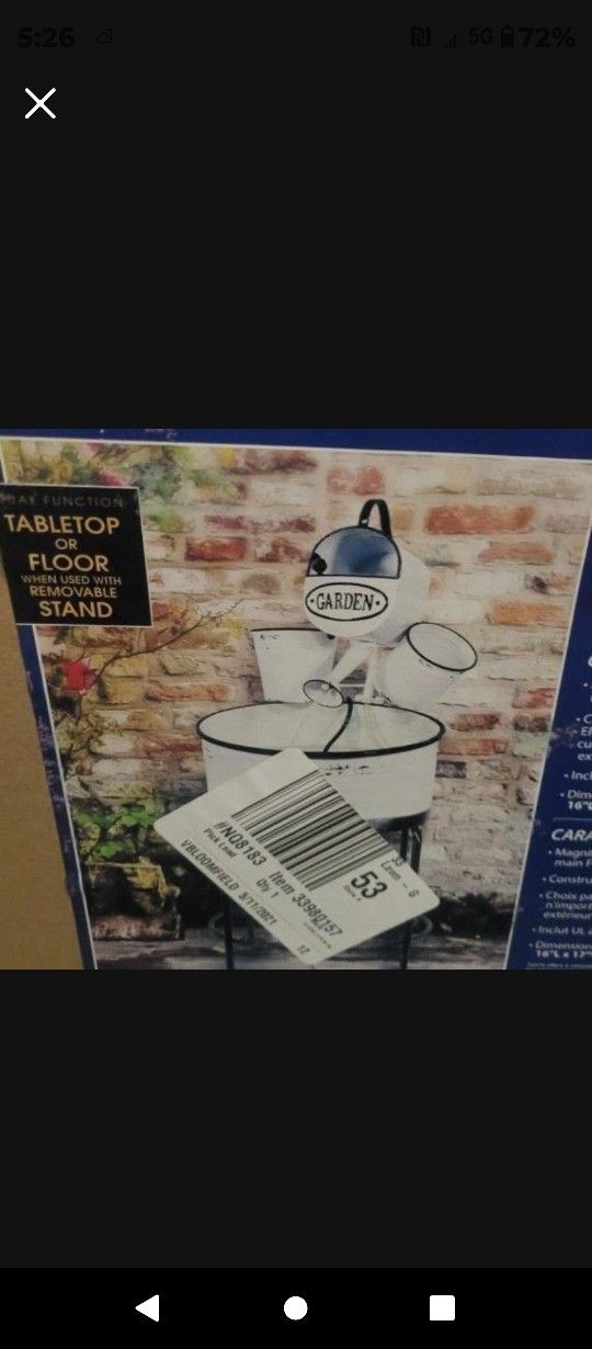 New , Still In Box, Water Fountain,