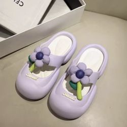 Stylish Floral Slip-on Sandals