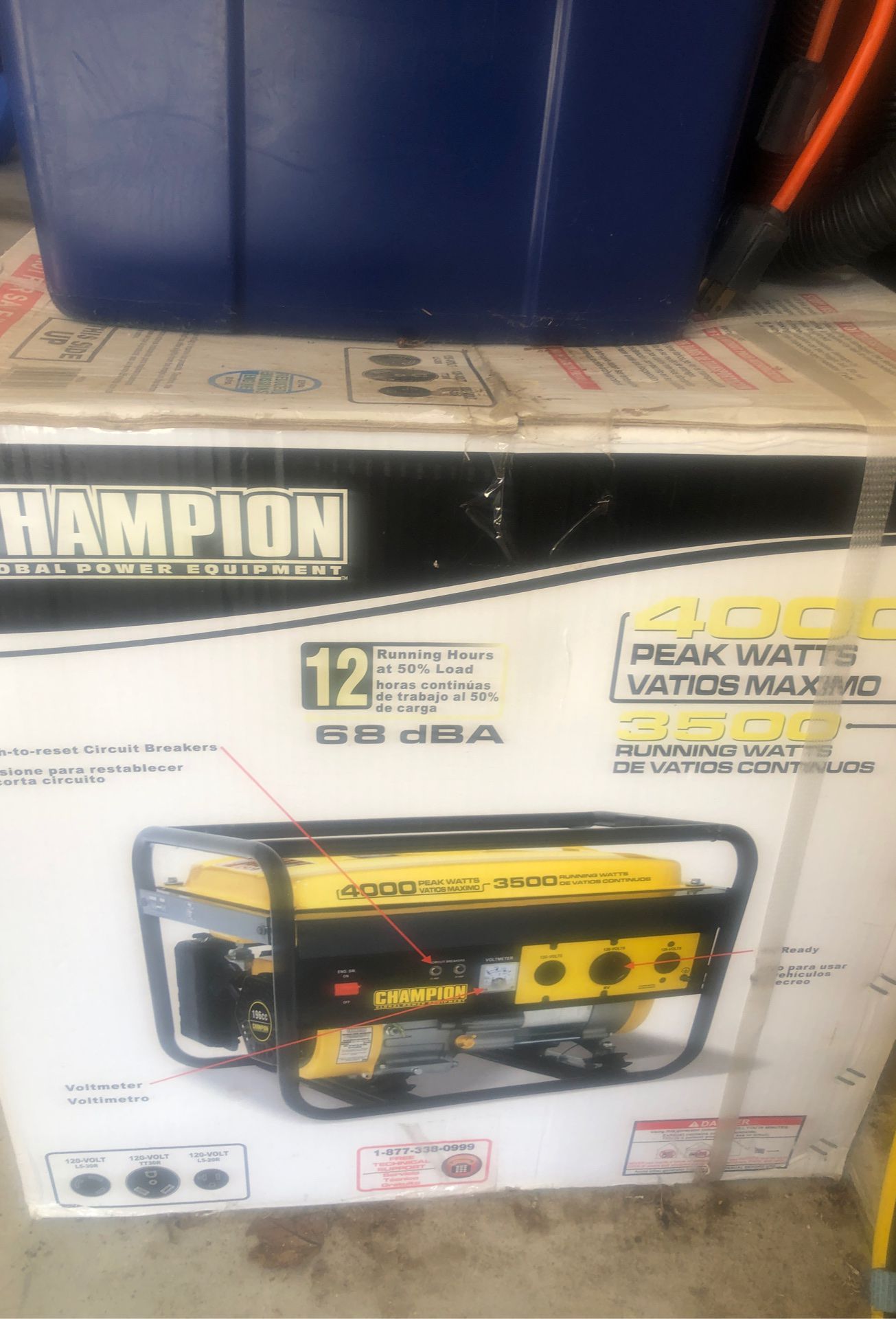 4000 Peak Watts Champion Generator RV Ready- Brand New in Box