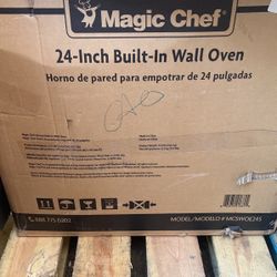 Magic Chef 24 in. 2.2 cu. ft. Single Electric Wall Oven with Convection in Stainless Steel  2.1k (629) 