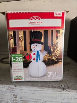 Holiday Time 7 Ft Inflatable Snowman