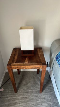 Nightstand and lamp