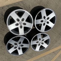 4 — 17x7.5 5x5 5x127 Stock Jeep Wrangler Wheels Rims !!!!!!!!!!