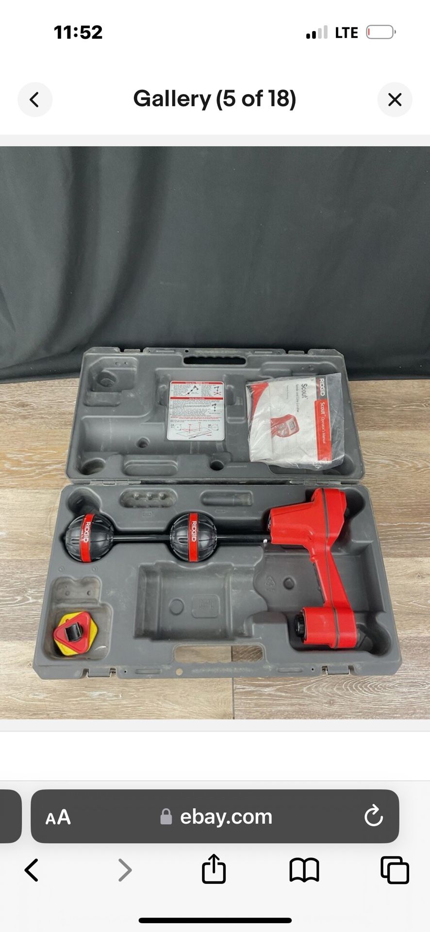Ridgid 19238 Ridgid Navitrack Scout UnderGround Pipe & Cable Locator Device