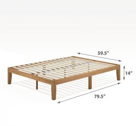 Zinus Moiz Queen Bed Frame With Headboard 