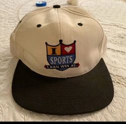 “I Love Sports, I Can Win In" Baseball Cap.