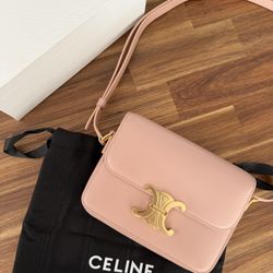 Celine Triomphe – Soft Pink | Gold Hardware