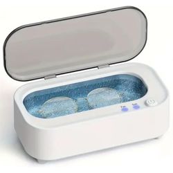 Ultrasonic Jewelry Cleaner Machine Pod 48kHz – 350 ml Stainless Steel Ultrasonic Cleaner for Rings, Glasses, Watches, Portable Deep Cleaning