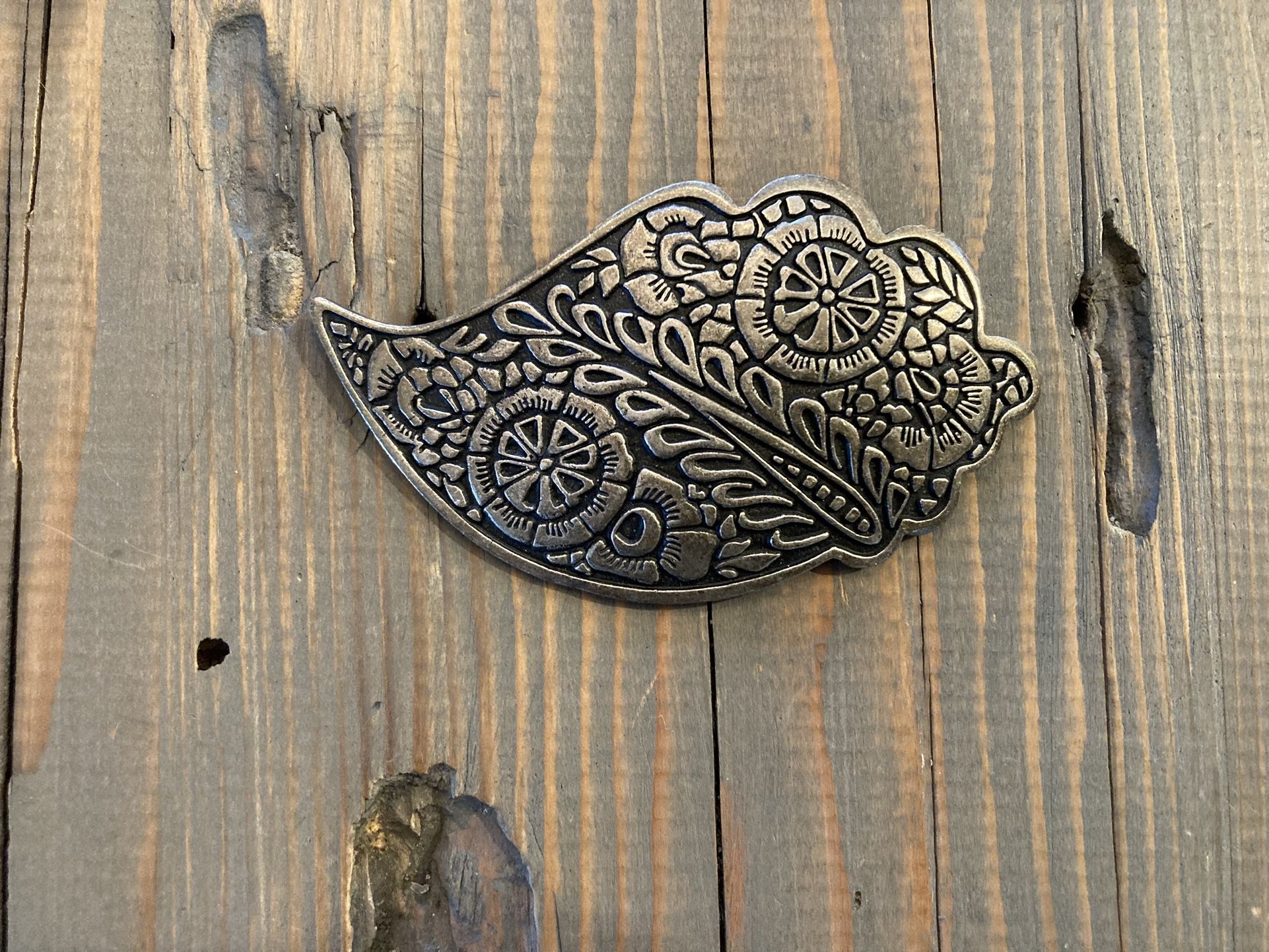 Metal Pin For Wrap Around Poncho, Brooch, Or Just Wherever You Want Wear It.