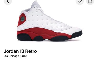 Retro Jordan 13 “ OG Chicago” Men Size 13