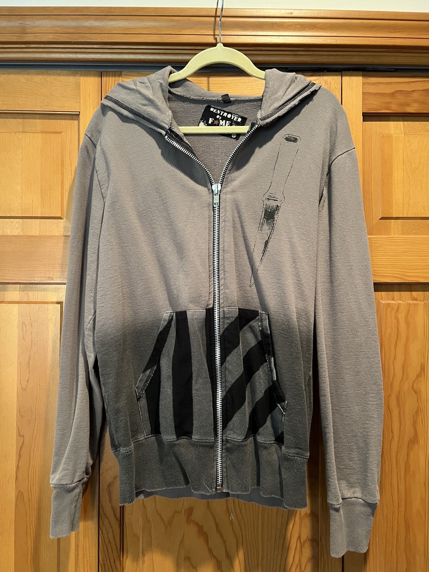 Destroyed by Fame Gray & Black Sweatshirt