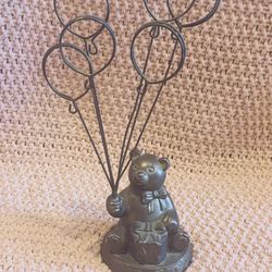 Metal Teddy Bear Picture Frame LOT A 