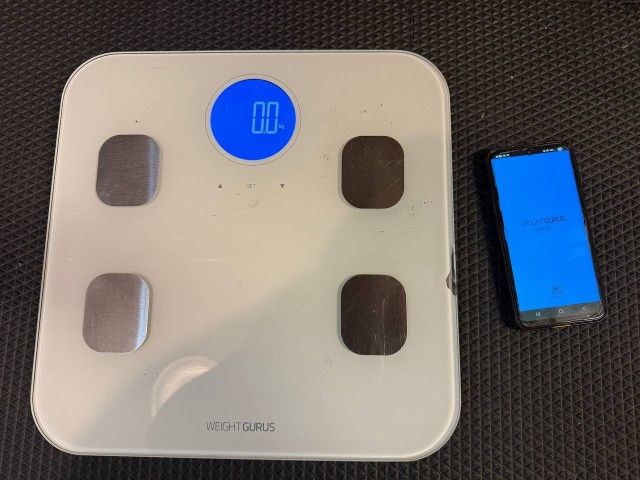 Body composition smart scale body scan fat level,Bluetooth,Lose weight.BMI Gym, Fitness,yoga,Download app weight CURU.