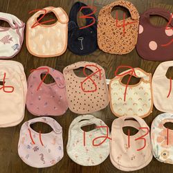 Bibs( All 14 Are $10, Each One $1, Buying Cloth, One Bib Free) 