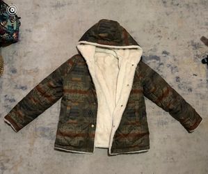 Pendleton Ladies Reversible Faux Fur Printed Coat