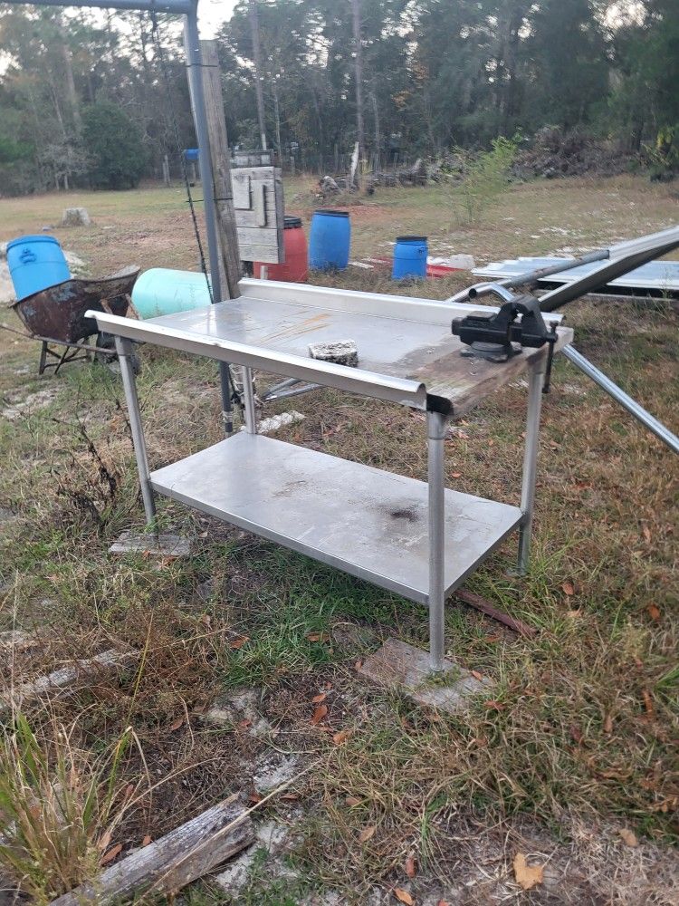 Table With Vice 