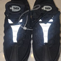 Nike Air Max 95 Big Bubble Black Metallic Silver II4130-013 Size 7Y / Women 8.5