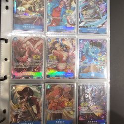 One Piece Card Game TCG Binder Lot