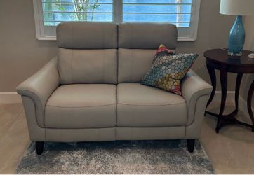 Leather Loveseat